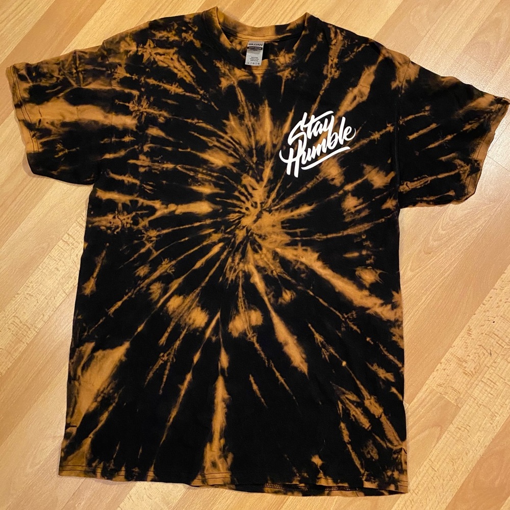 Bleach dyed “stay Humble” t shirt